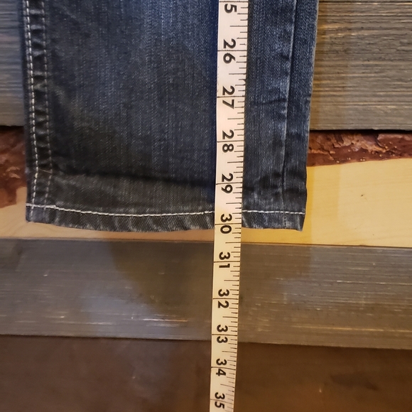 Womens Hydraulic Low Waist Denim Jean Capri Size 7 Dark Wash - Picture 8 of 8